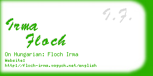 irma floch business card